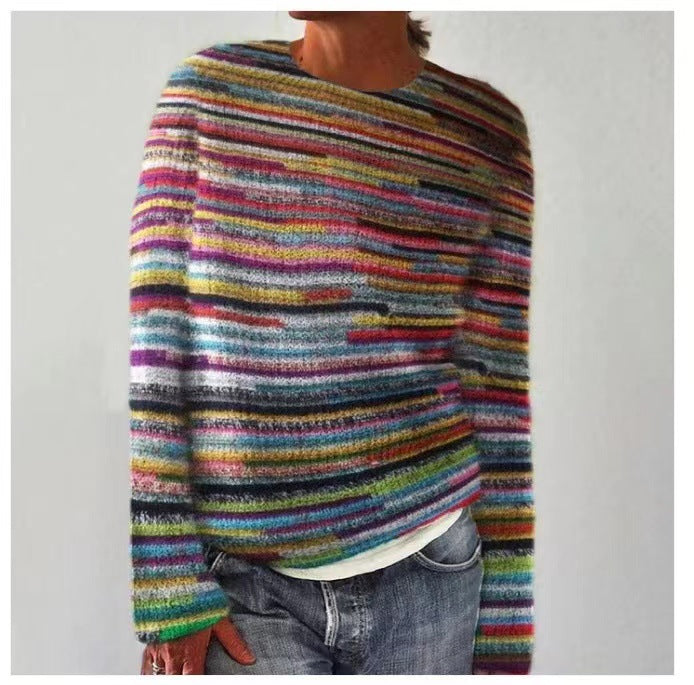 Carola Cozy Patterned Knit Pullover