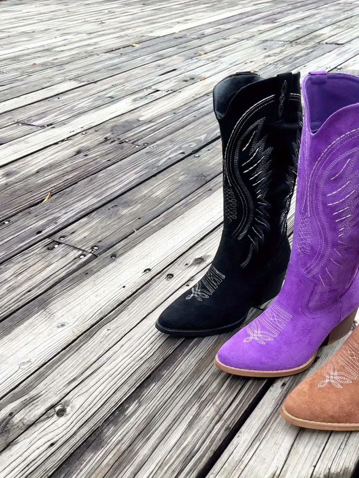 Midnight Luxe Suede Boots