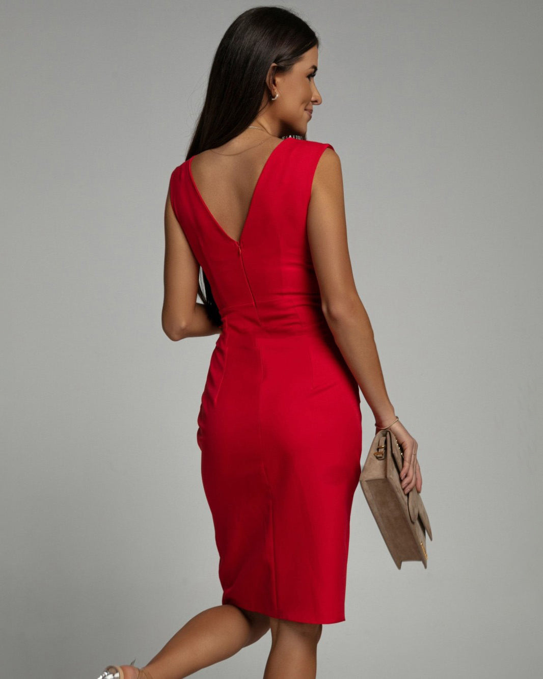 Brenda Chic V-Neck Elegant Dress
