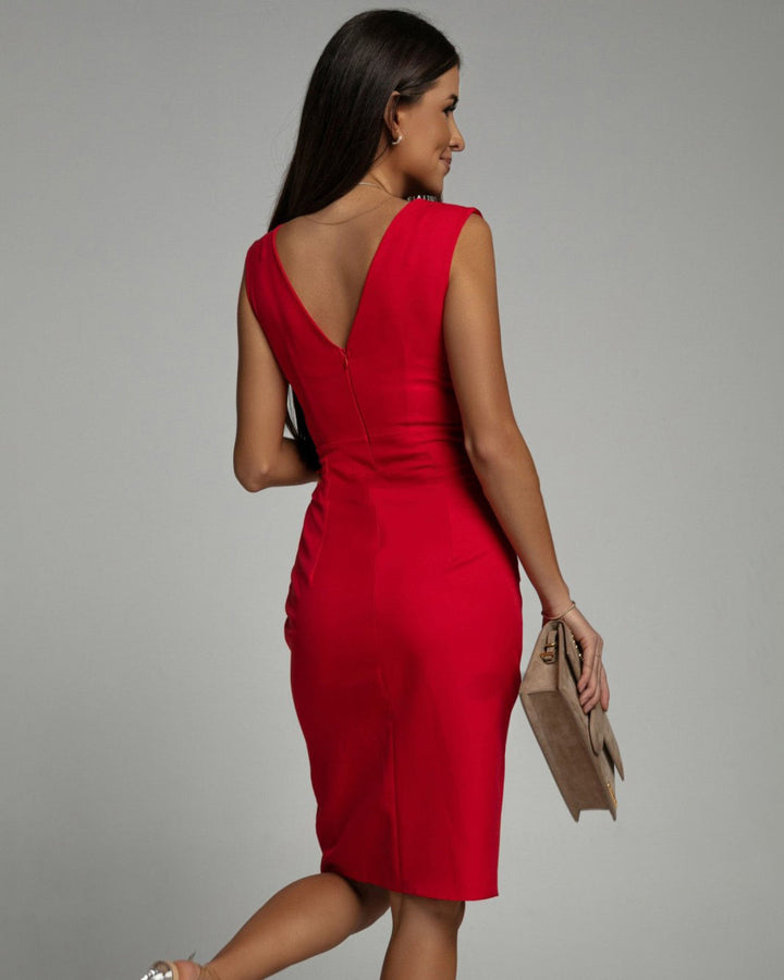 Brenda Chic V-Neck Elegant Dress