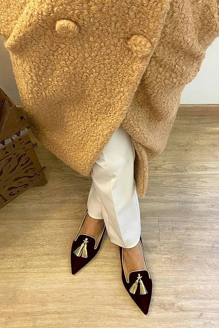 Tassel-Embellished Elegant Loafers