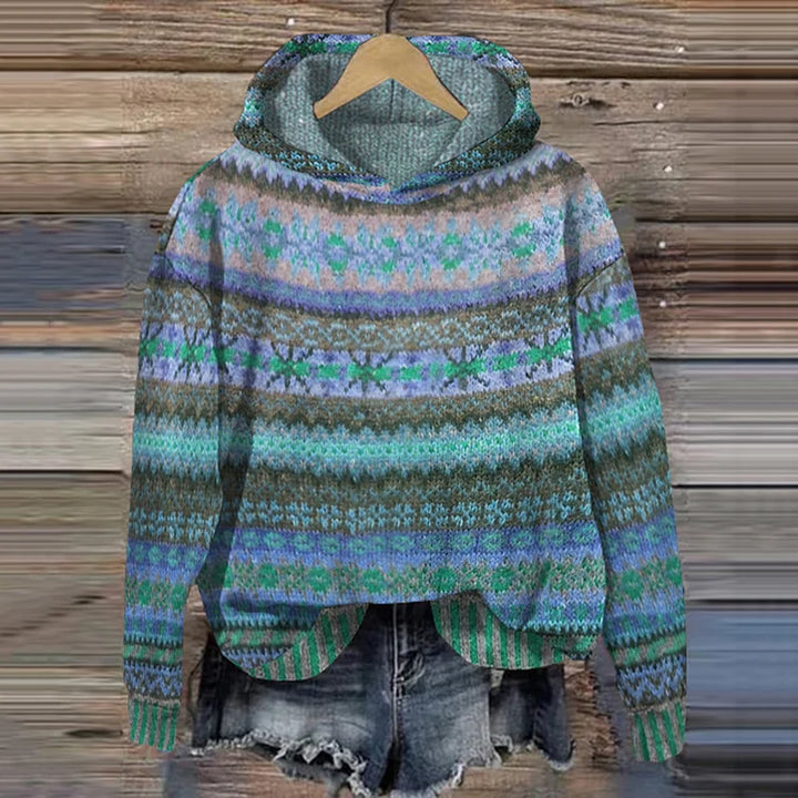 Gaby Vintage Ethnic-Inspired Hoodie