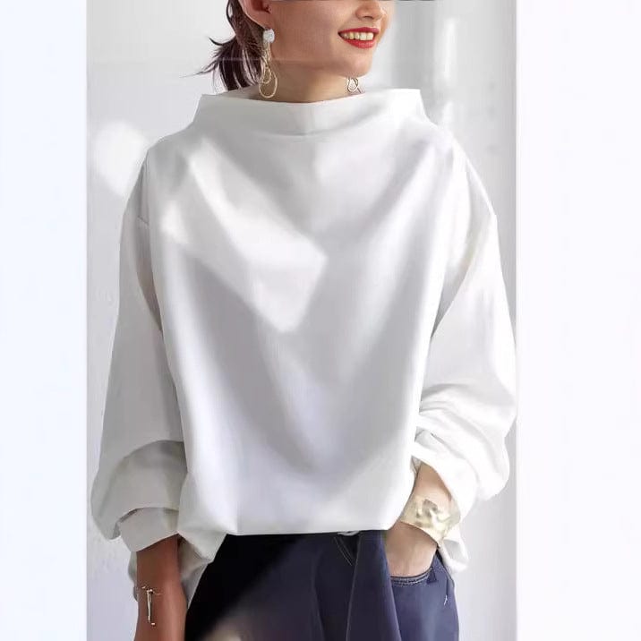 Elly Casual High-Neck Top