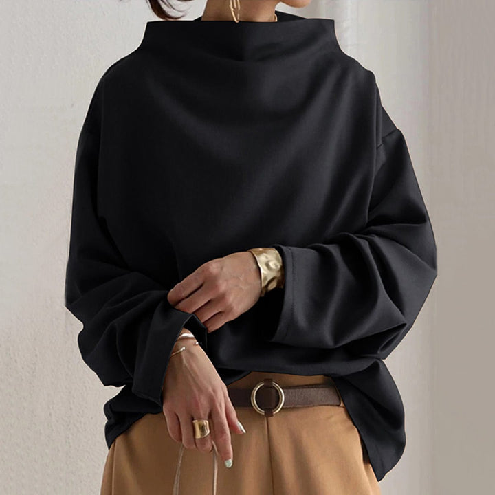 Elly Casual High-Neck Top