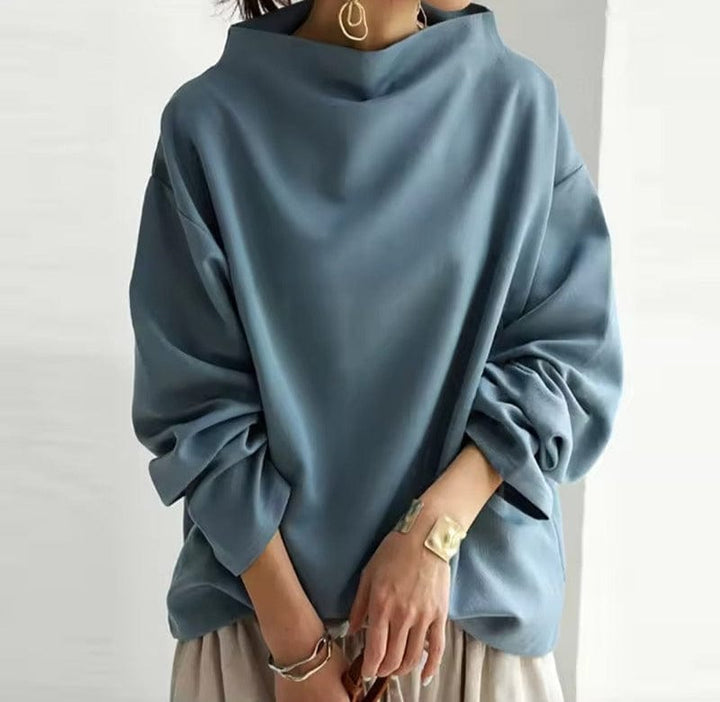 Elly Casual High-Neck Top