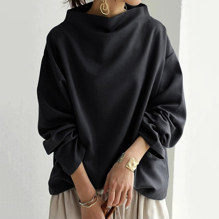Elly Casual High-Neck Top