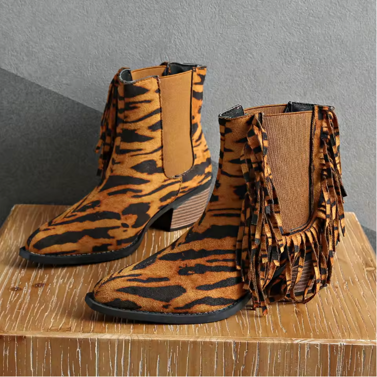 Premium Fringe Ankle Booties
