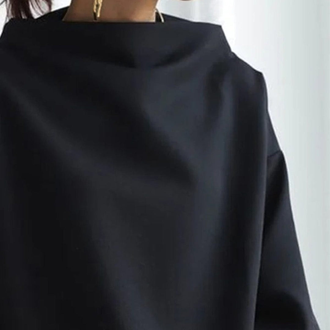 Elly Casual High-Neck Top