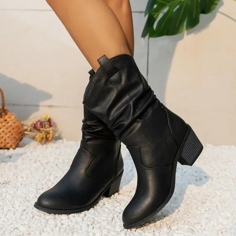 Timeless Mid-Calf Western Boots