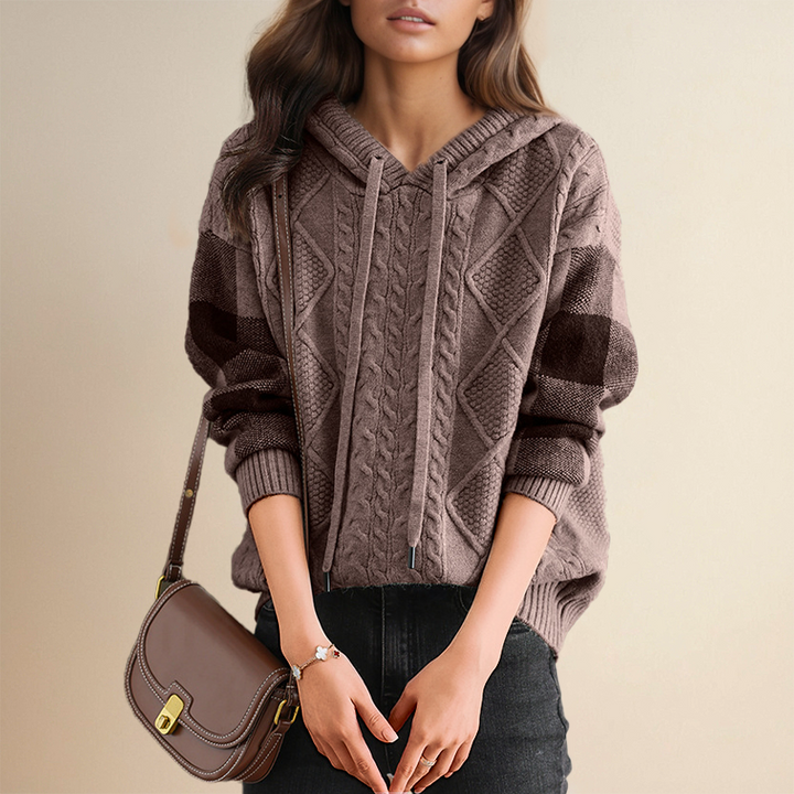 Leonie Jacquard Hooded Knit
