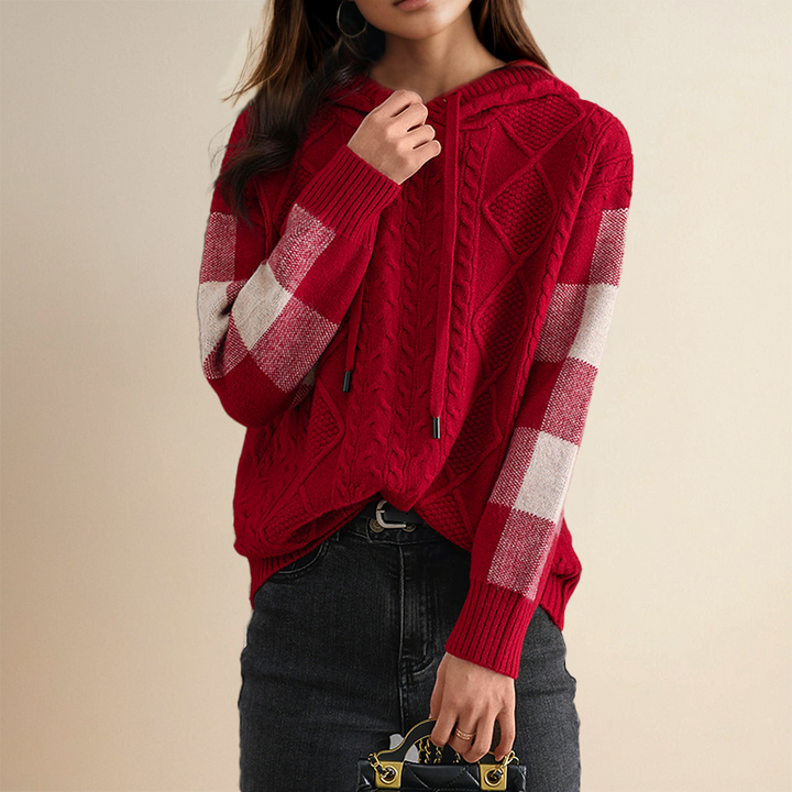 Leonie Jacquard Hooded Knit