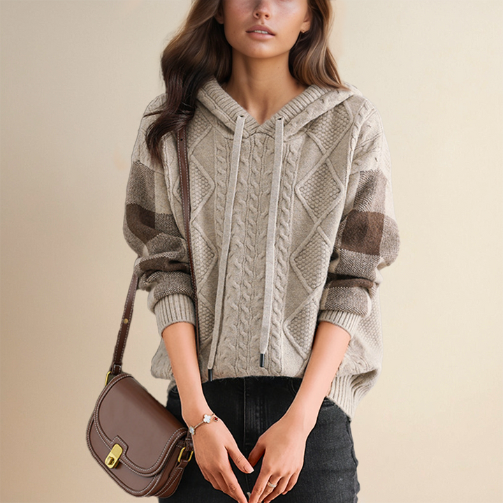 Leonie Jacquard Hooded Knit
