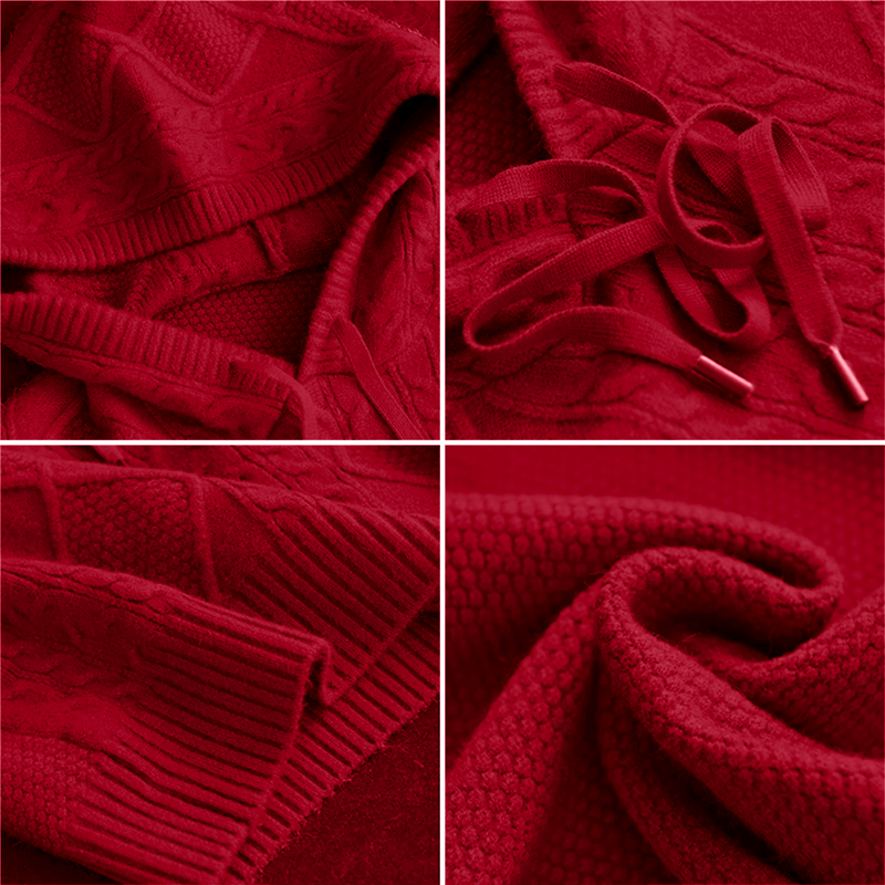 Leonie Jacquard Hooded Knit