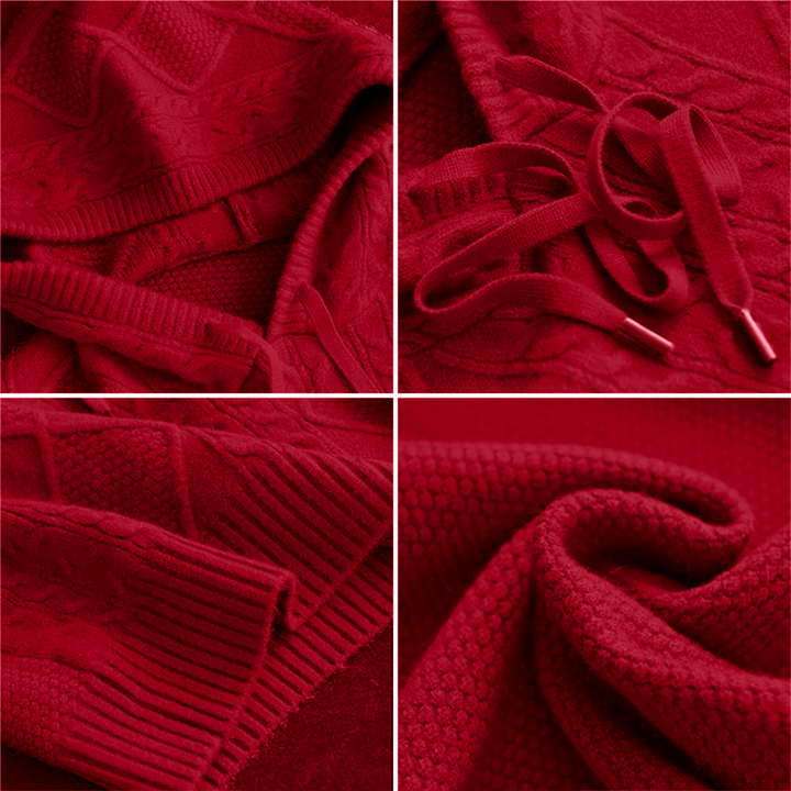 Leonie Jacquard Hooded Knit