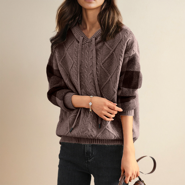 Leonie Jacquard Hooded Knit